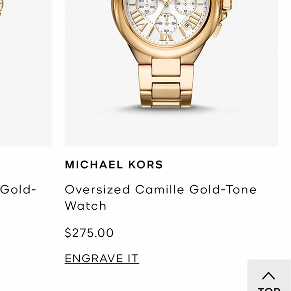 Michael kors oversized gold watch - Picture 2 of 7